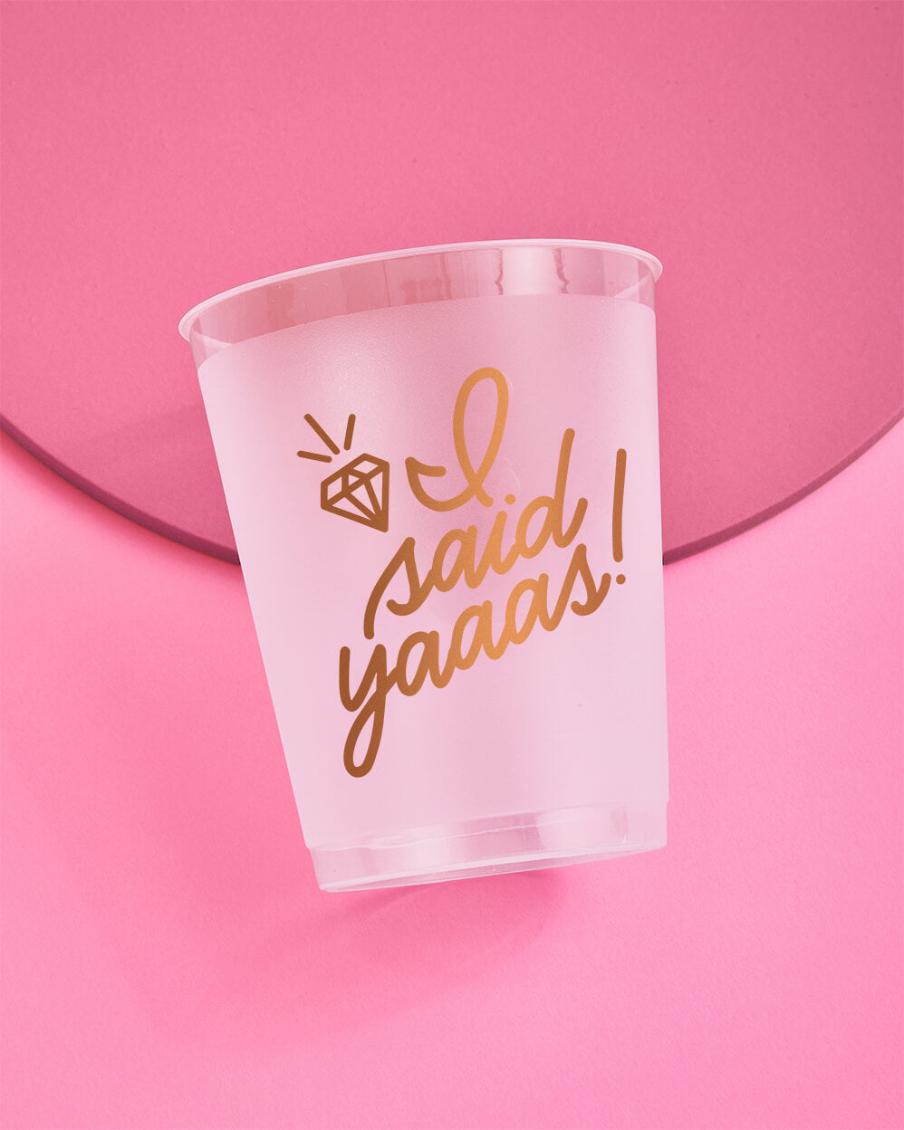 Yaaas Girl! Cups - 16 reusable frost flex cups