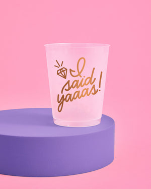 Yaaas Girl! Cups - 16 reusable frost flex cups