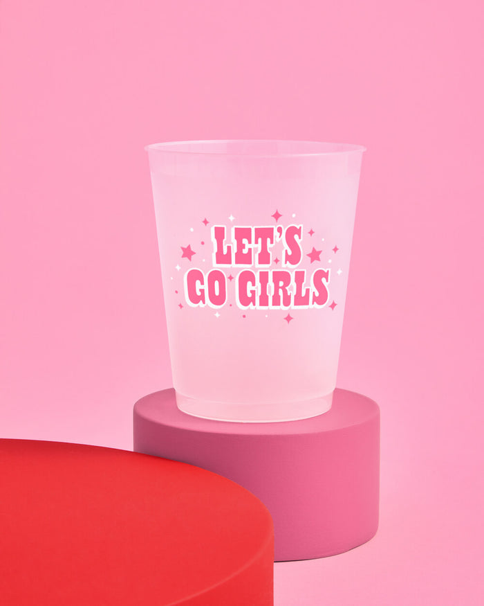 Let's Go Girls Cups - 16 reusable frost flex cups