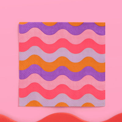Groovy Party Pack - plates, napkins + cups
