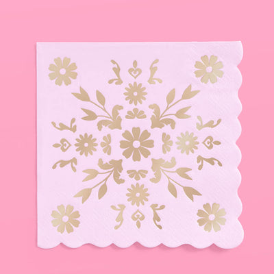Tea Time Napkins - 24 foil napkins