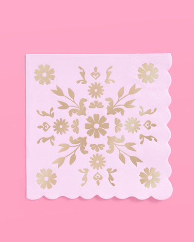 Tea Time Napkins - 24 foil napkins