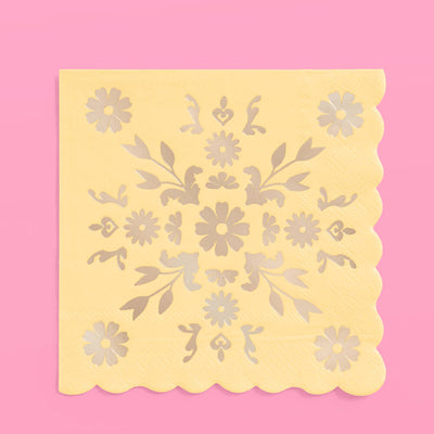 Tea Time Napkins - 24 foil napkins