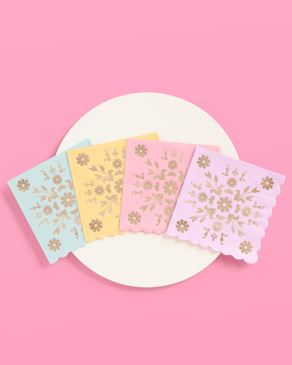 Tea Time Pack - plates, napkins + coupe glasses