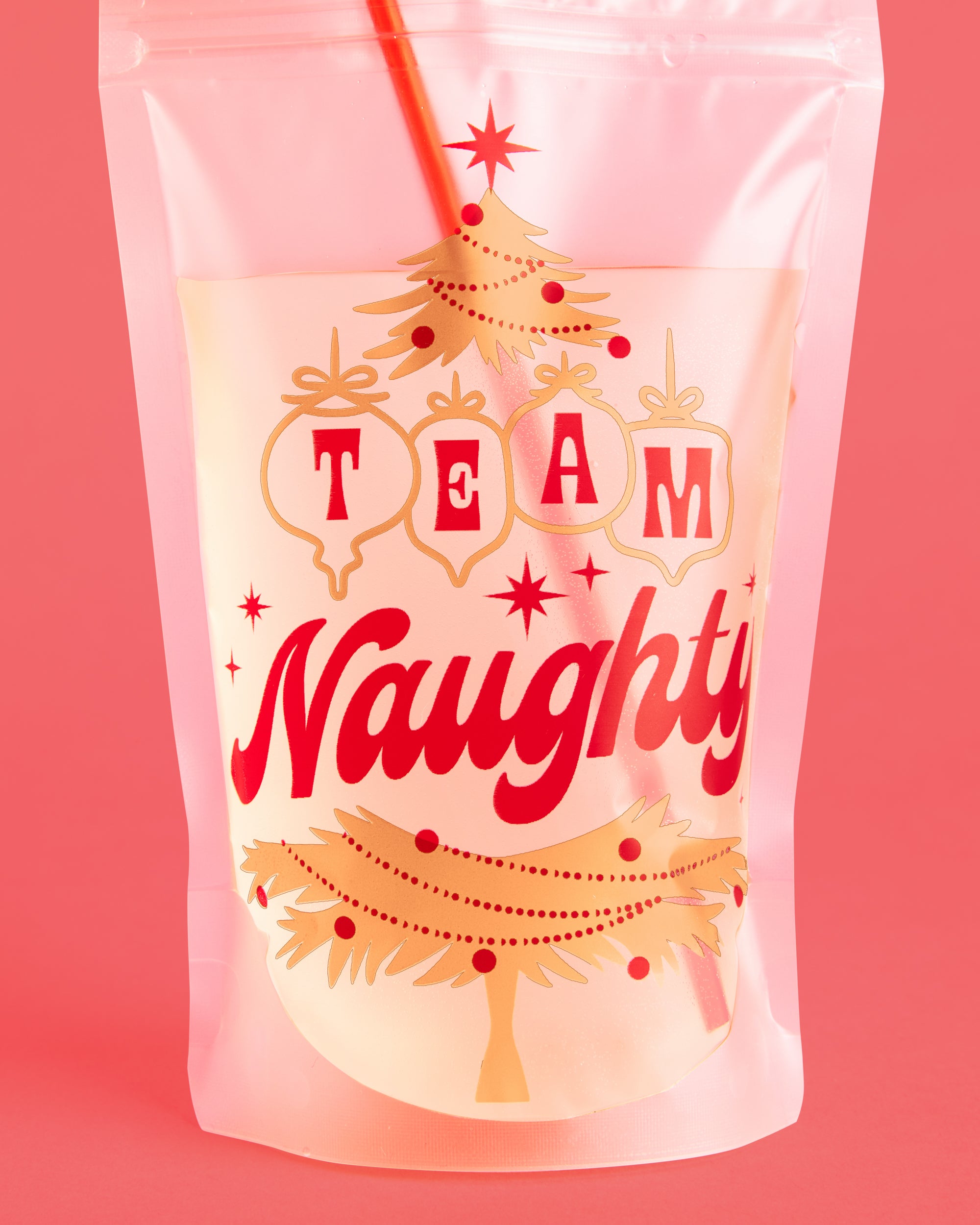 Team Naughty + Nice Drink Pouches