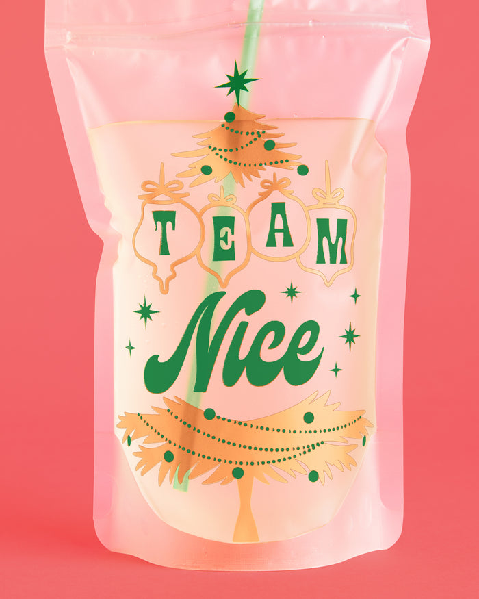 Team Naughty + Nice Drink Pouches