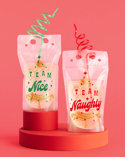 Team Naughty + Nice Drink Pouches