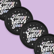 NYE 🪩 Plates - 25 foil paper plates