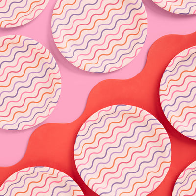 Groovy Party Pack - plates, napkins + cups