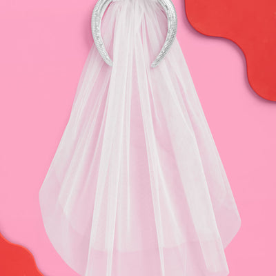Last Disco Veil - headband w/ removable veil
