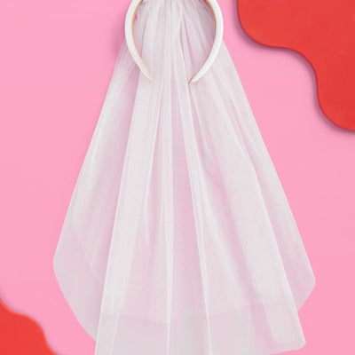 The Noncommittal 2.0 - headband w/ removable veil