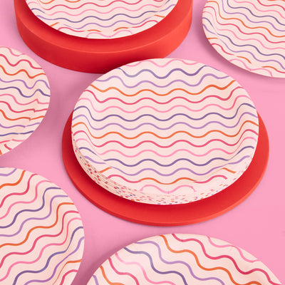 Groovy Party Pack - plates, napkins + cups