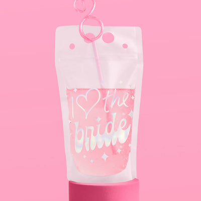 Bride's Besties Sippers - 15 pouches + straws