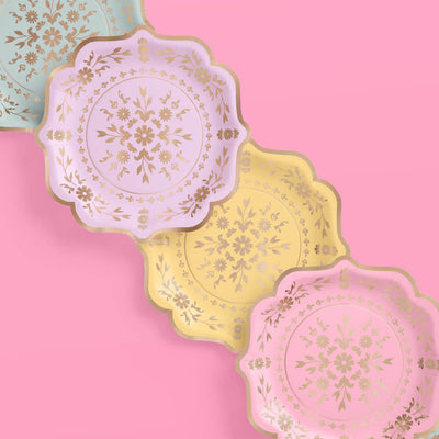 Tea Time Pack - plates, napkins + coupe glasses