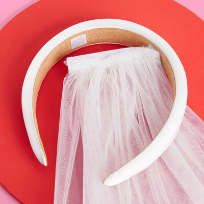 The Noncommittal 2.0 - headband w/ removable veil