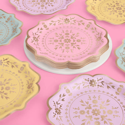 Tea Time Pack - plates, napkins + coupe glasses