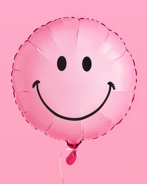 Smiley Balloons - 2 pink balloons
