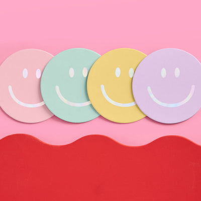 Smiley Coasters - 16 paper coasters