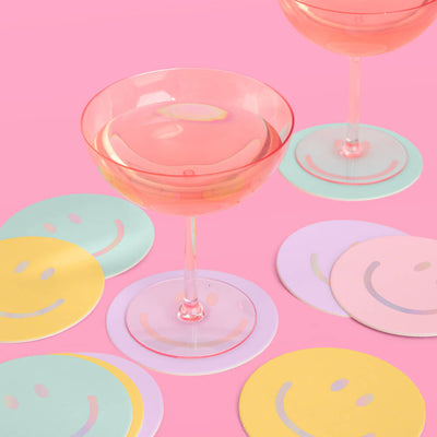 Smiley Setting Pack - plates, napkins + coasters