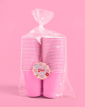 Pink Friday Cups - 50 matte pink 16 oz cups