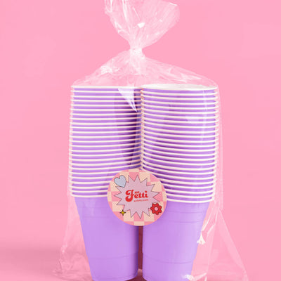 Lavender Haze Cups - 50 matte 16 oz cups