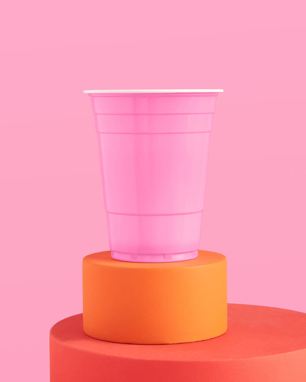 Pink Friday Cups - 50 matte pink 16 oz cups