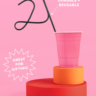 21 Forever Straw - XL black 21 straw