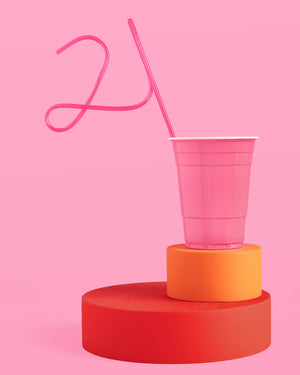 21 Forever Pack - sash, straw + banner