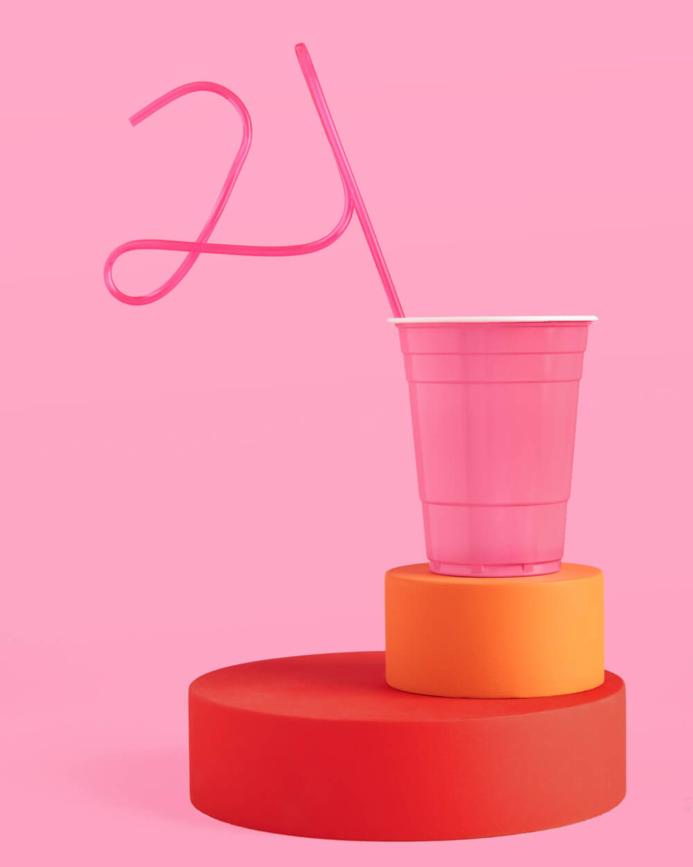 21 4Ever Pack - straw, cups + banner