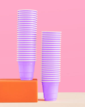 Lavender Haze Shot Glasses - 50 plastic shot glasses