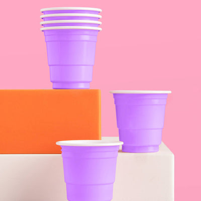 Lavender Haze Shot Glasses - 50 plastic shot glasses