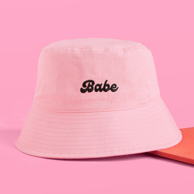Babe Bucket Hat - embroidered cotton hat