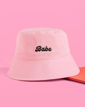 Babe Bucket Hat - embroidered cotton hat