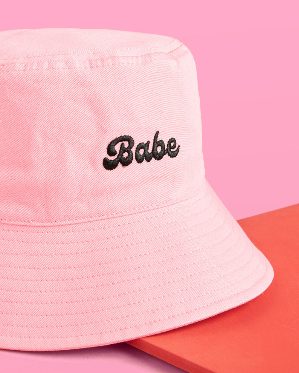 Babe Bucket Hat - embroidered cotton hat