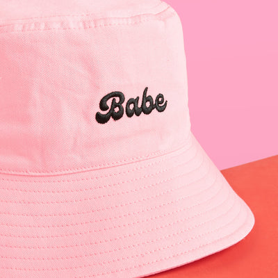 Babe Bucket Hat - embroidered cotton hat