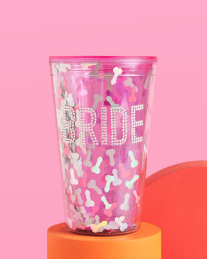 Bling Ring Pen*s Cup - bedazzled cup
