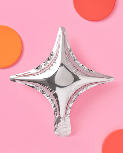 Sparkle Balloon - 6 pc silver foil set
