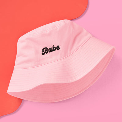 Babe Bucket Hat - embroidered cotton hat