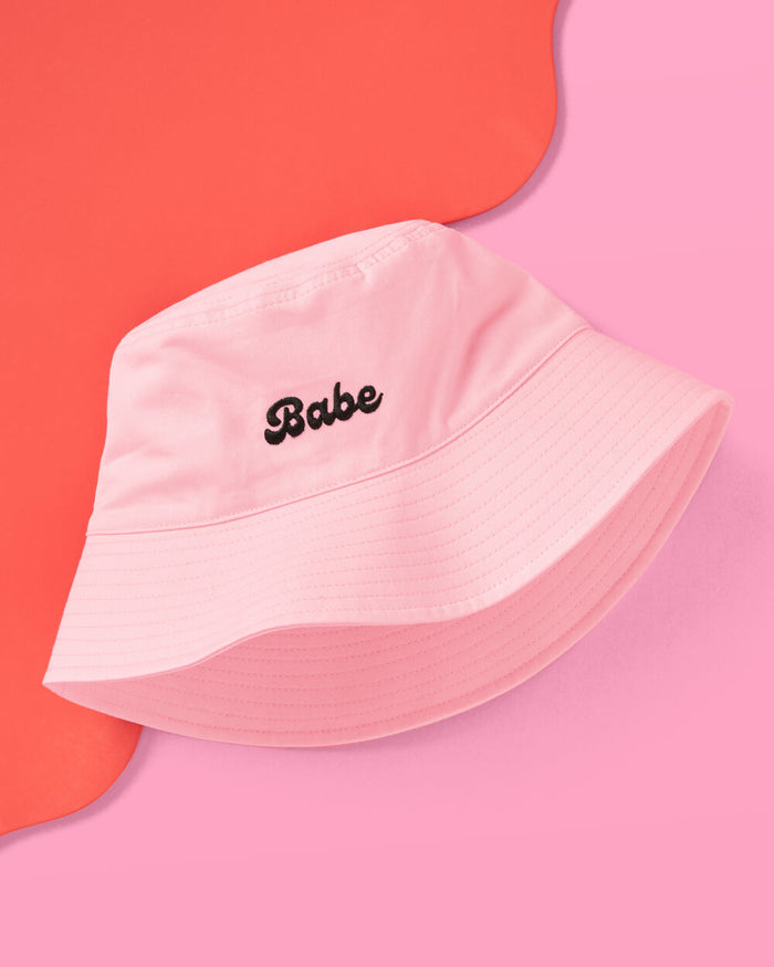 Babe Bucket Hat - embroidered cotton hat