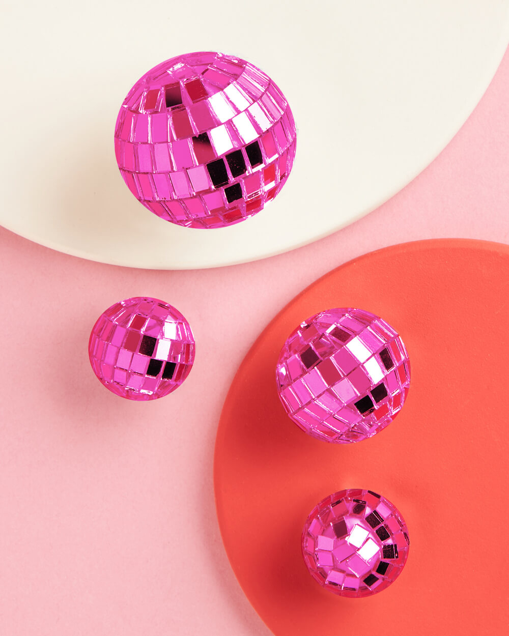 Pink Disco Topper - 4 disco ball cake toppers – xo, Fetti