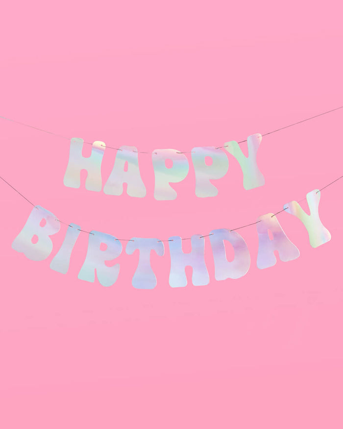 Pink Smiley Pack - banner, balloons + curtain