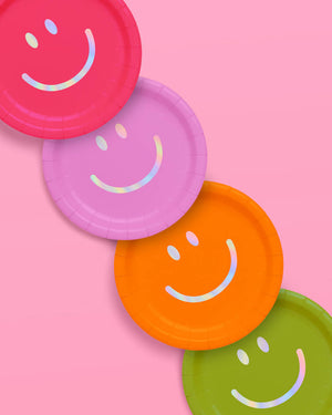 Super Smiley Plates - 24 paper plates