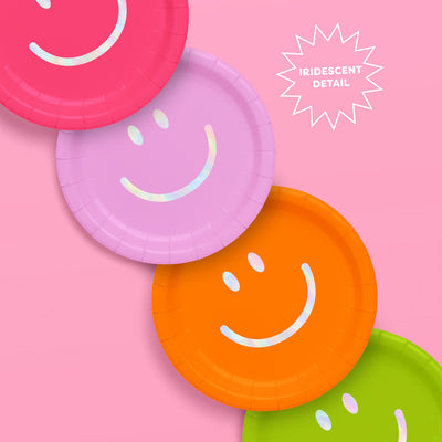 Super Smiley Plates - 24 paper plates