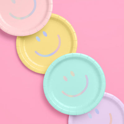 Smiley Setting Pack - plates, napkins + coasters