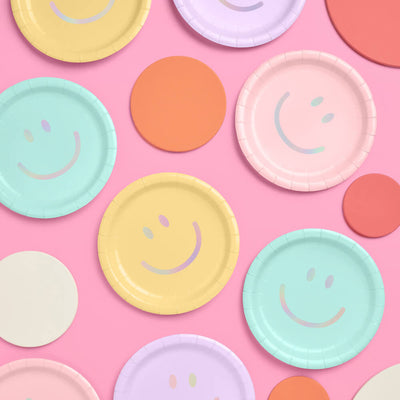 Smiley Setting Pack - plates, napkins + coasters