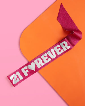 21 Forever Pack - sash, straw + banner