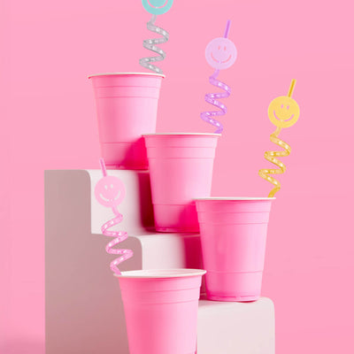 Smiley Straws - 16 reusable straws