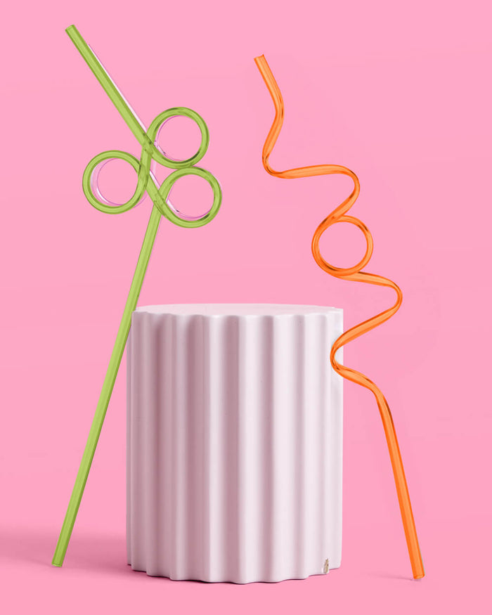 Rainbow Party Straws - 20 reusable straws