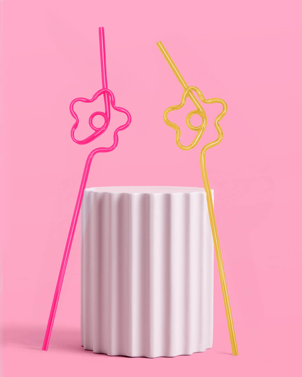 Flower Power Straws - 20 reusable straws