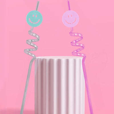 Smiley Straws - 16 reusable straws